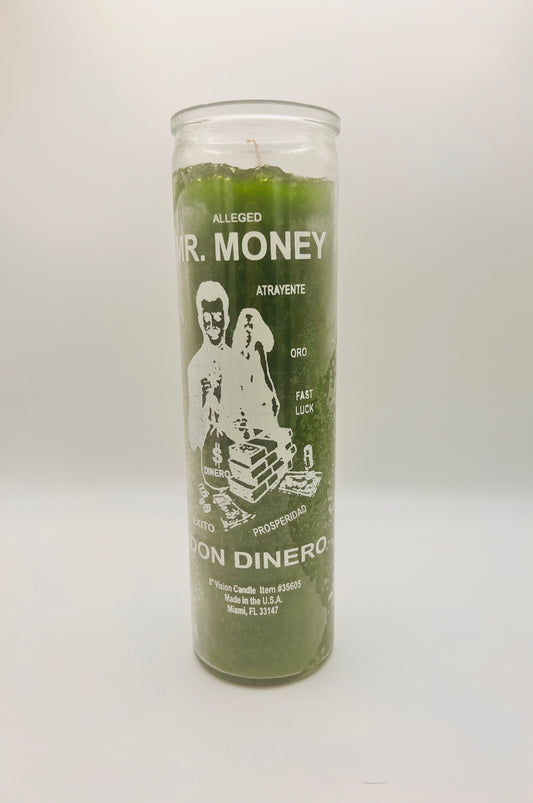 Mr money candle